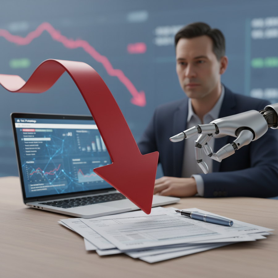 หุ้นการเงินสหรัฐฯ กอดคอร่วง หลัง ‘AI’ รุกคืบงานวางแผนภาษี หวั่นซ้ำรอยกลุ่มซอฟต์แวร์