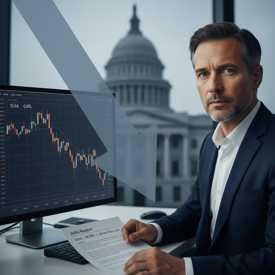 ดาวโจนส์ปิดลบ รับตัวเลขจ้างงานแกร่งเกินคาด หวั่นเฟดชะลอลดดอกเบี้ย