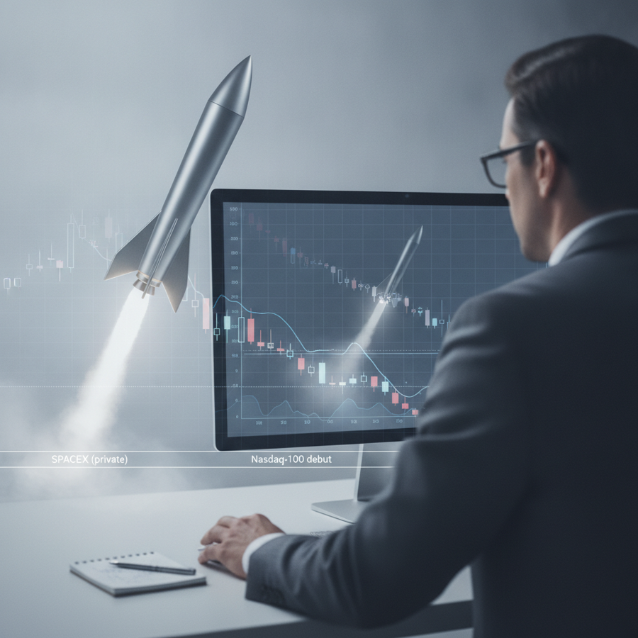 SpaceX เสียทรง! หุ้นร่วงต่อเนื่องหลุดราคาเปิดวันแรก หลังเข้าดัชนี Nasdaq-100 แม้นักวิเคราะห์ยังเชียร์ซื้อ