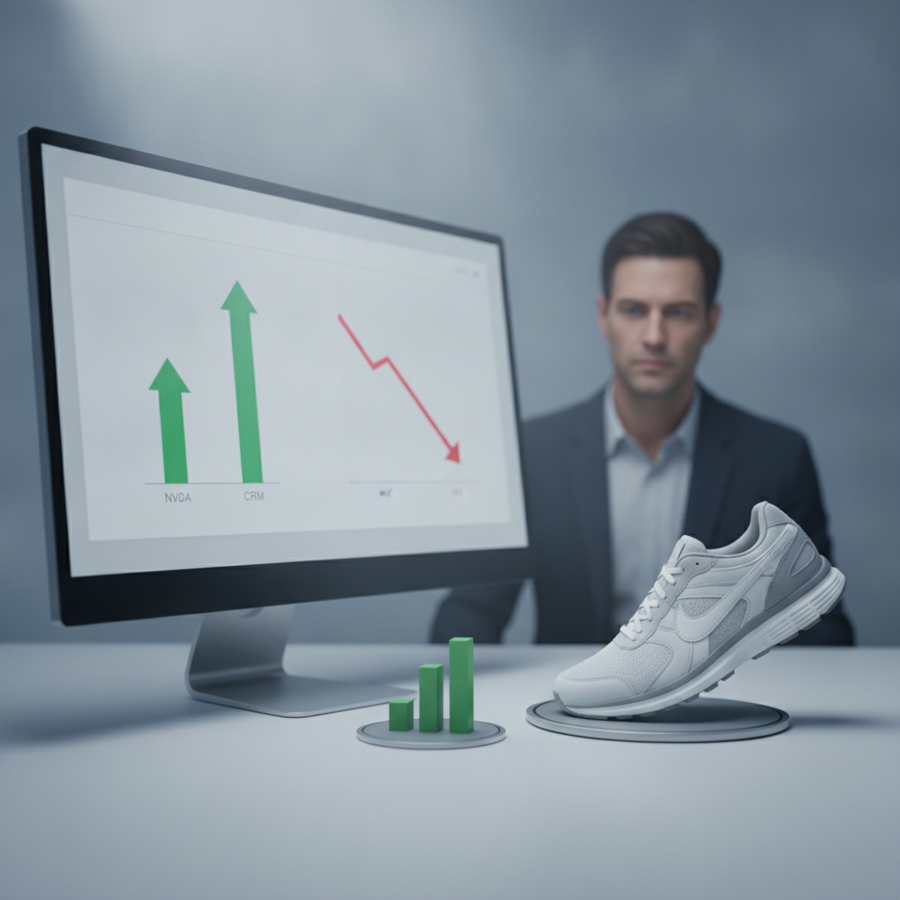 Nvidia-Salesforce นำทัพหุ้นเทคพุ่งหลังปิดตลาด ขณะที่ Nike ทรุดหนักแตะระดับต่ำสุดรอบ 12 ปี